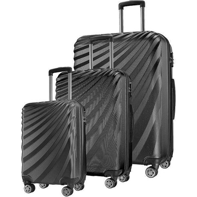 Wexta Комплект куфари WEXTA, черен, 3 бр 14515