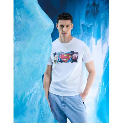 Celio Тениска Superman Celio | Byal | МЪЖЕ | S