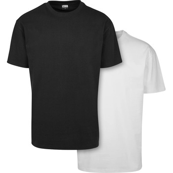 Urban Classics Комплект два броя тениски в черно и бяло Urban ClassicsUB-PP1778-03102 - Бял, размер XS