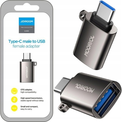 Joyroom OTG adaptér USB 3.2 Gen 1 - USB-C M/F čierny S-H151 Black