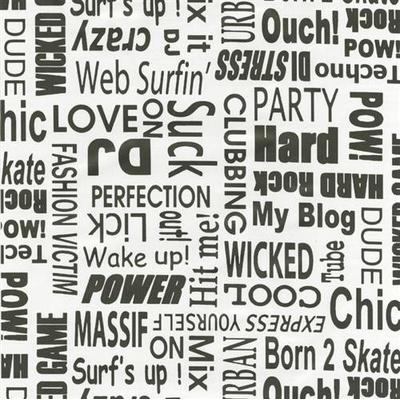 GEKKOFIX 11930 samolepící tapety Samolepící fólie text 67,5 cm x 15 m