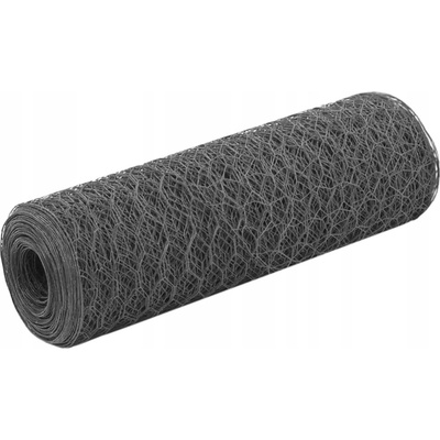 zahrada-XL Pletivo ke kurníku ocel PVC vrstva 25 x 0,5 m šedé