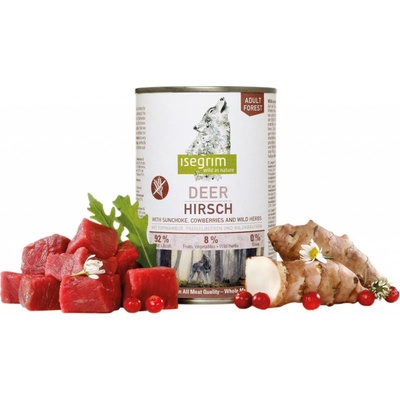 Isegrim Dog Adult Deer with Sunchoke Cowberries & Wild Herbs 800 g