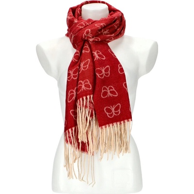 Dámská červená teplá dlouhá zimní šála – Zboží Dáma