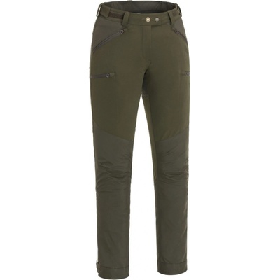 Kalhoty Pinewood Abisko Brenton Ladies Dark Olive Suede Brown