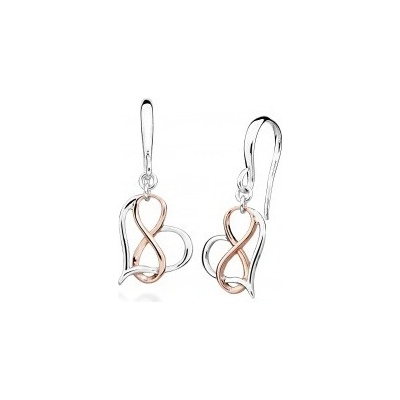 Silver Cat romantické bicolor náušnice Nekonečná láska SC448