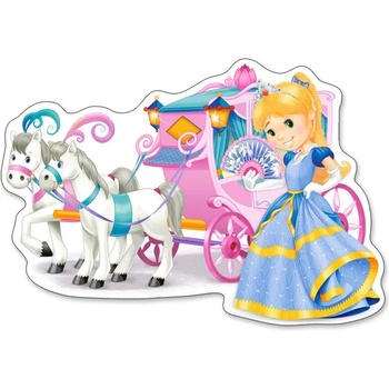 Image 1 of Castorland - Puzzle Carriage with Princess - 1 - 39 piese