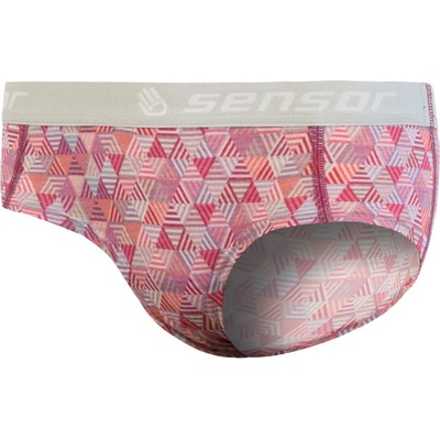 Sensor kalhotky Merino Impress pattern růžová