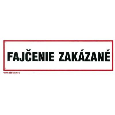 MAGG SK - Fajčenie zakázané 210x70mm - plastová tabulka