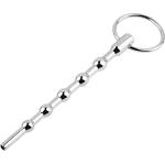 SuperLove Stainless Steel Beaded Penis Plug with Ring