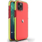 Apple Pокривало Spring clear TPU за Apple iPhone 12 Mini - Жълт KP8640