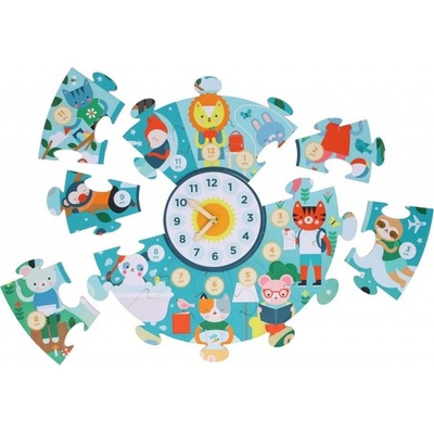 PETITCOLLAGE Podlahové Ilustrované učebné hodiny 25 dílků