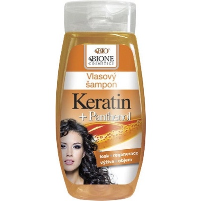 Bione cosmetics Šampón na vlasy panthenol a keratin 260 ml