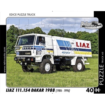 Image 1 of Retro cars - Puzzle Liaz 111.154 Dakar 1988 (1986 - 1996) - 40 - 99 piese