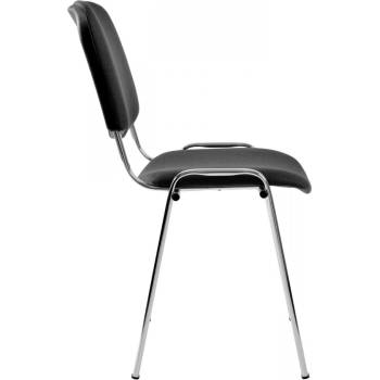 Antares Посетителски стол Antares TAURUS ТC TNT, до 120кг, дамаска, хромирана основа, сив (TAURUS-TC-TNT-C13)