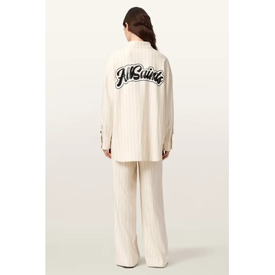AllSaints широк панталон дамски с вискоза OLGA (W093TE)