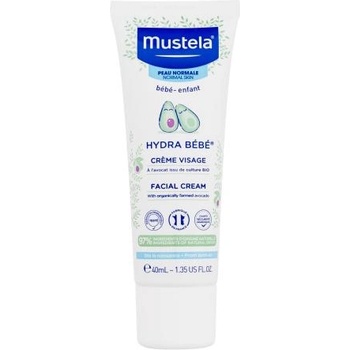 Mustela Hydra Bébé® Facial Cream хидратиращ крем за лице за новородени и бебета 40 ml