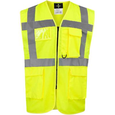 Korntex Hamburg multifunkčná reflexná vesta KX810 Signal Yellow