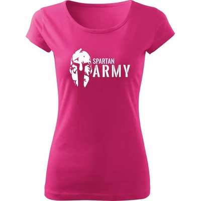 DRAGOWA дамска тениска, Spartan Army, розова, 150г/м2 (6476)