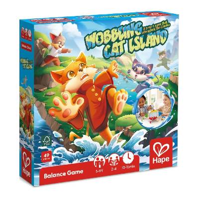 Настолна игра Wobbling Cat Island 3 in 1 - Детска (H1670)