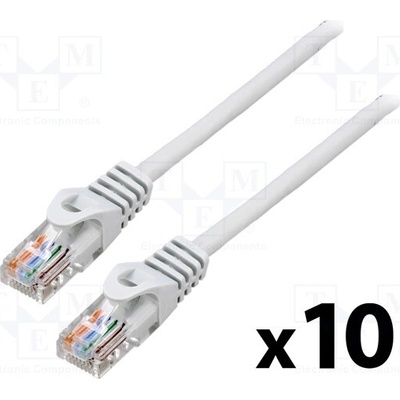 Lanberg PCU6-20CC-0300-S Patch U/UTP Cat 6 RJ45 vidlice z obou stran lanko CCA