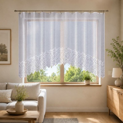 Dekorační oblouková krátká záclona na žabky KRYSTYNA 300x160 cm MyBestHome