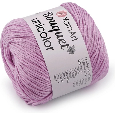 Bavlněná pletací příze Bouquet Unicolor 100 g Varianta: 6 (3212) fialová sv., Balení: 1 ks 58575/149752/269412