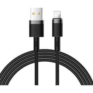 JOYROOM Кабел Joyroom, USB към Lightning, 2.4A, 1.2m, черен, (S-1224N2 Black) (S-1224N2 Black)