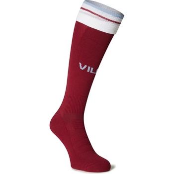 Castore Юношески чорапи Castore Aston Villa Pro Home Sock 2023 2024 Junior - Rhododendron