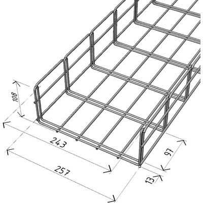 Arkys kabelový žlab 250/100 2m GZ Merkur 2