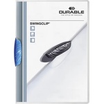 DURABLE Дълготрайна папка Swingclip A4 30 листа, синя, с клипс 226006 (226006)