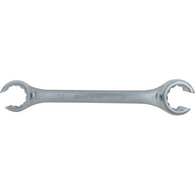 KS Tools Otevřený oboustranný očkový klíč zahnutý 17 x 19 mm 460.2511