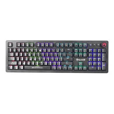 Marvo KG917 (US) čierna / mechanická klávesnica / USB / RGB / US layout / Jixian Blue / 1.6m (KG917)