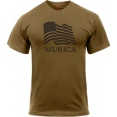Triko Murica Us hnědé