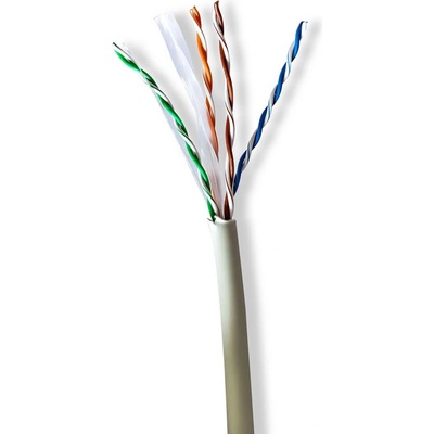 Nedis CCBG8525GY305 měděný nestíněnýU/UTP Cat6 lanko LSZH, 305m, šedý