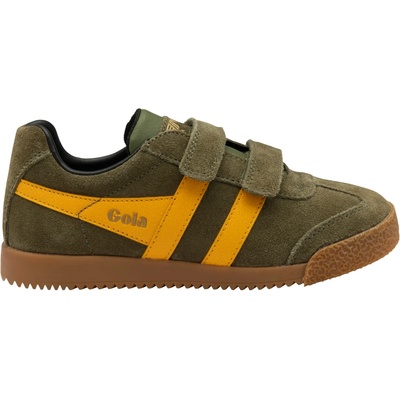Gola Детски маратонки Gola Kid's Harrier VC Sneakers - Khaki / Sun / Black - размер 2, 5 (UK) (702-1732-0720)