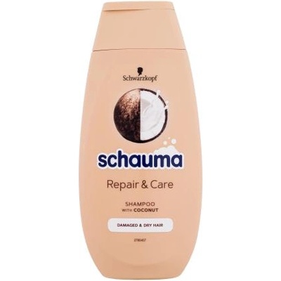 Schwarzkopf Schauma Repair & Care Shampoo 250 ml шампоан с кокос за увредена и суха коса за жени