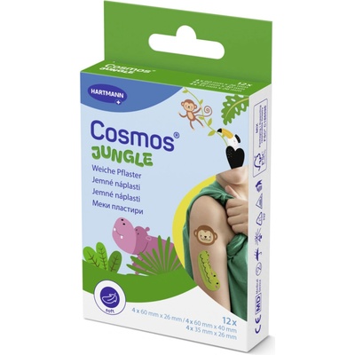 Cosmos Jungle náplast tvar zvířátek 12 ks