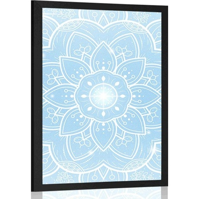 Plakát orientální Mandala - 20x30 silver