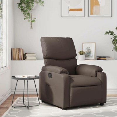 vidaXL 371715 Polohovací hnědé umělá kůže
