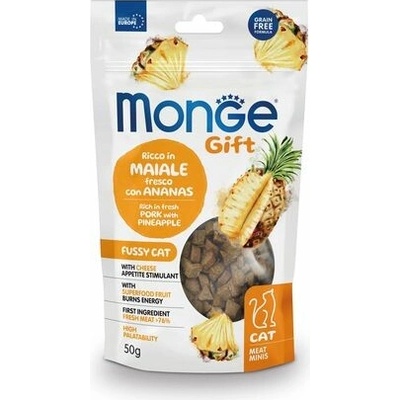 Monge Gift Meat Minis Fussy Cat bravčové ananás 50 g