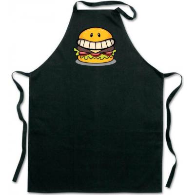 Povidlo.cz Zástěra Hamburger Černá