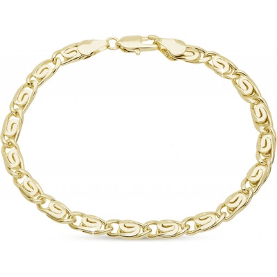 Biju Pozlacený náramek s ozdobným propletením 2902 2002902