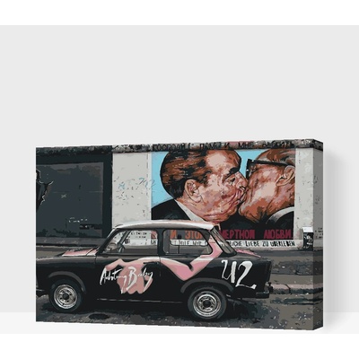 Vymalujsisam.cz Malování podle čísel Berlínská zeď Velikost 40 x 60 cm Rámování Na kartonové desce