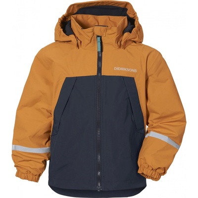 Didriksons dětská nepromokavá bunda s fleecem Enso burnt glow – Zboží Dáma