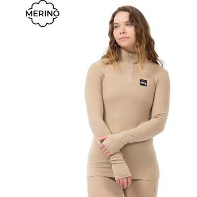 Eivy Journey Merino Wool Rib Top sand
