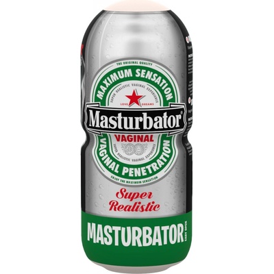 Alive Masturbator Heineken Vagina