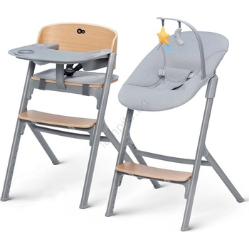 KinderKraft SELECT 3в1 детски стол LIVY Premium дъб + люлка CALMEE (AG0811)