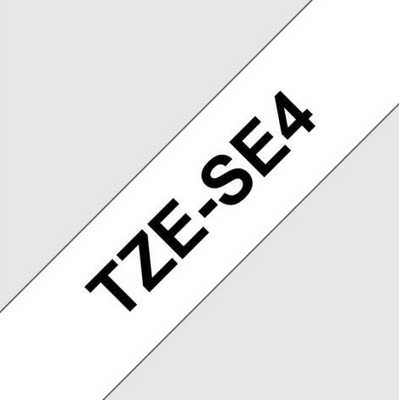 Bezpečnostná páska Brother TZe-SE4 18mm biela/čierna