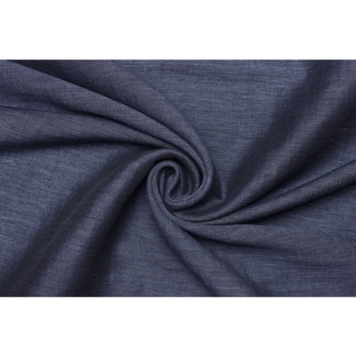 Kostýmová látka bavlna | polyester - Tmavě modrý melír